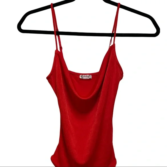 NEW FREE PEOPLE Cowls In The Club Bodysuit Love Glare Red Size XS - Picture 7 of 12
